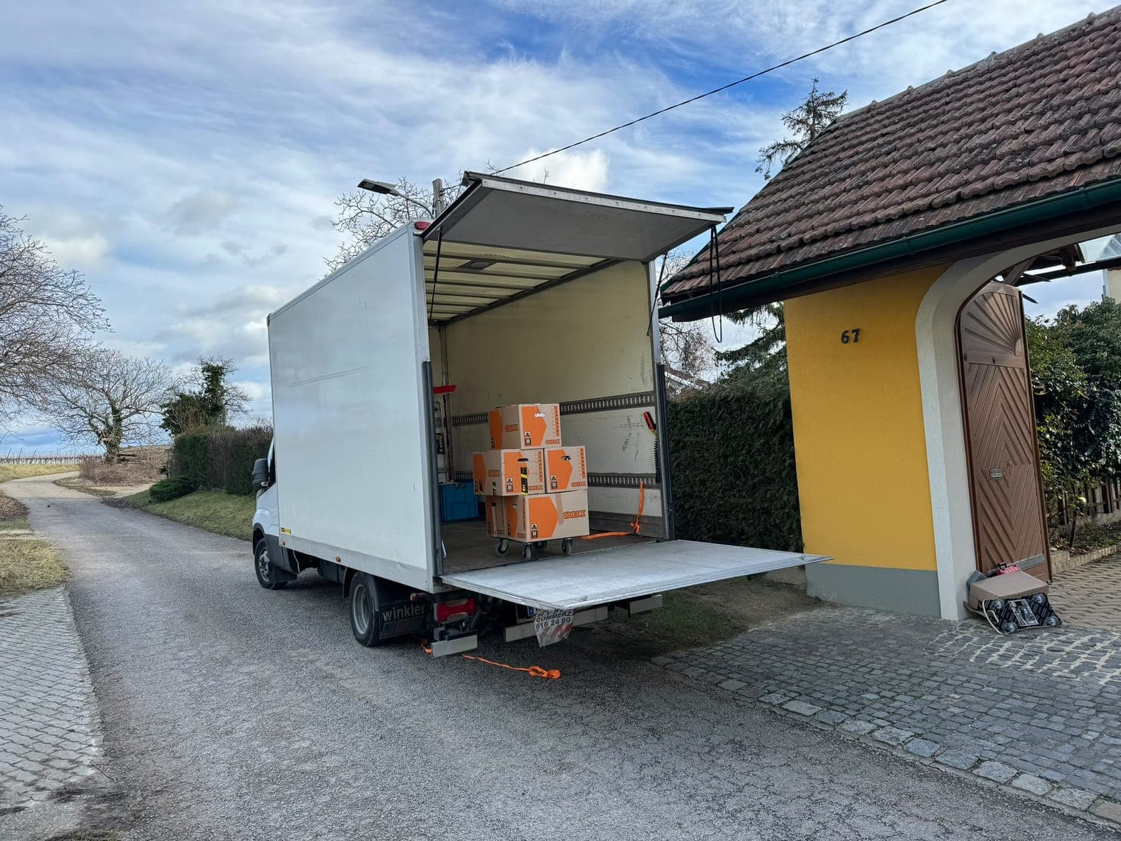 Umzugsteam bei der Arbeit in Wien